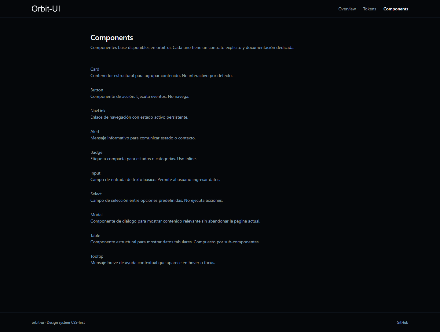 ORBIT-UI Components