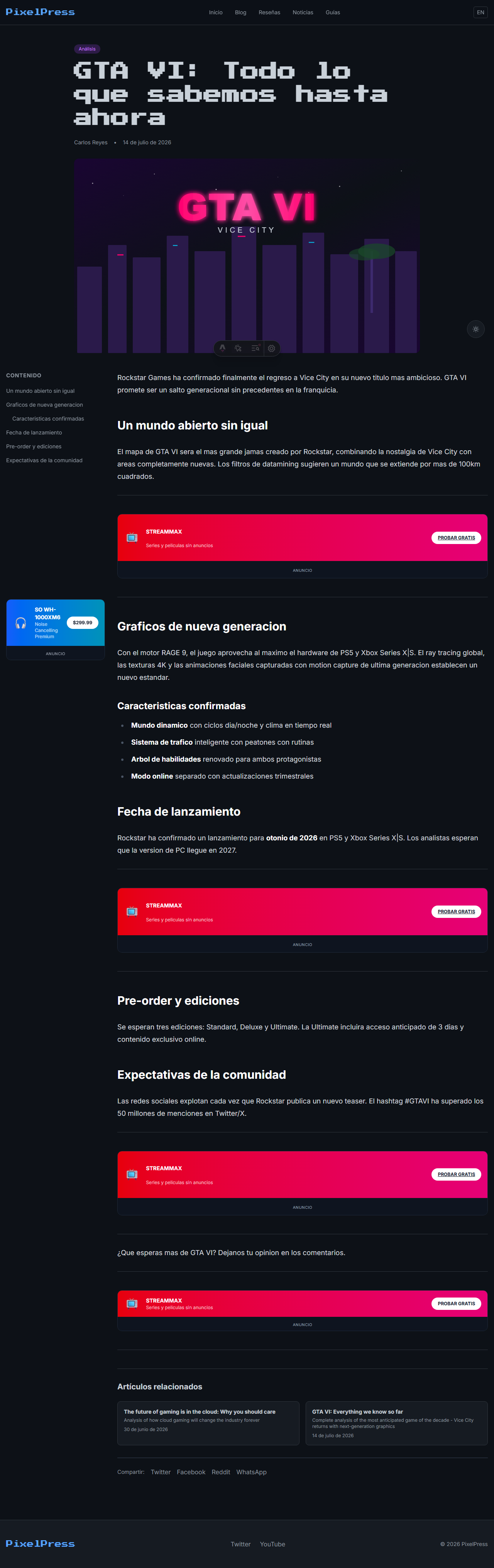 Artículo individual